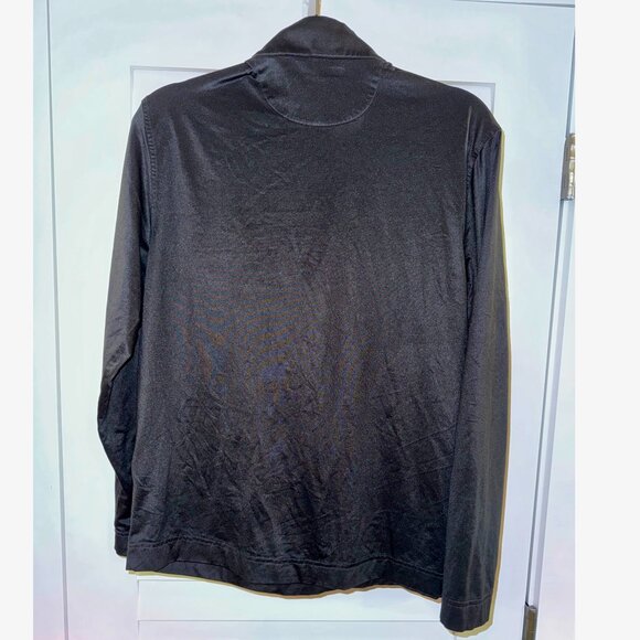 Greg Norman Men's ML75 1/4-Zip Pullover (Black, Polyester/Stretch, Size S) - Picture 2 of 2
